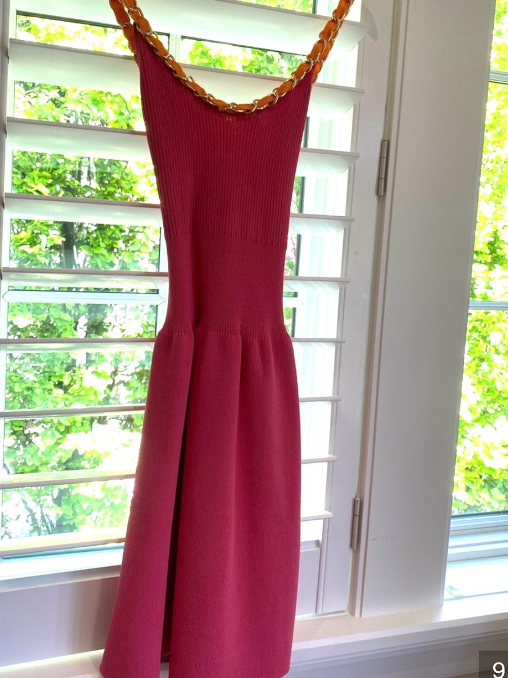 Zara Sleeveless Ribbed Knit Midi Dress in Berry Pink